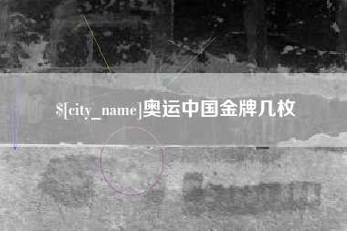 沈丘奥运中国金牌几枚
