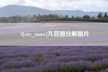 沈丘九宫图分解图片