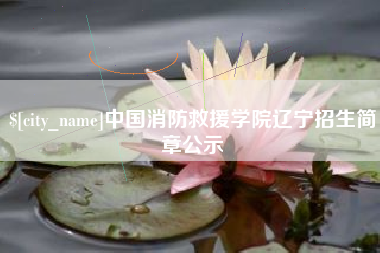 沈丘中国消防救援学院辽宁招生简章公示