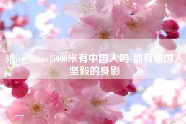沈丘5000米有中国人吗-都有中国人坚毅的身影
