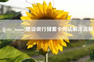 沈丘建设银行储蓄卡司法解冻流程