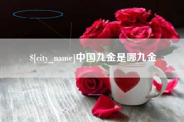 沈丘中国九金是哪九金