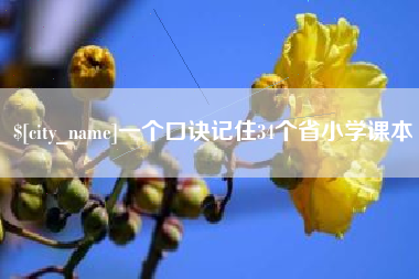 沈丘一个口诀记住34个省小学课本