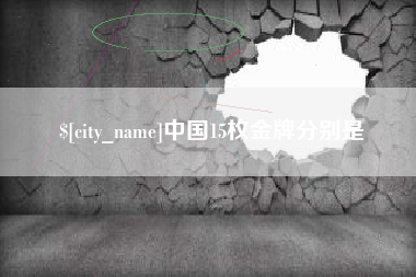 沈丘中国15枚金牌分别是