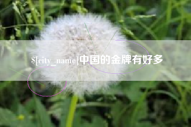 沈丘中国的金牌有好多