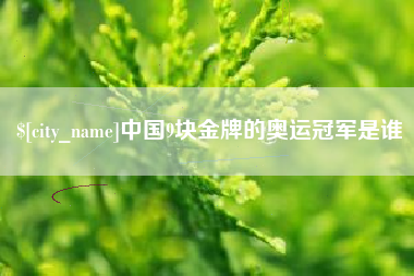 沈丘中国9块金牌的奥运冠军是谁
