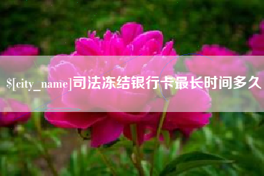 沈丘司法冻结银行卡最长时间多久