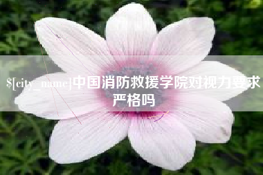 沈丘中国消防救援学院对视力要求严格吗