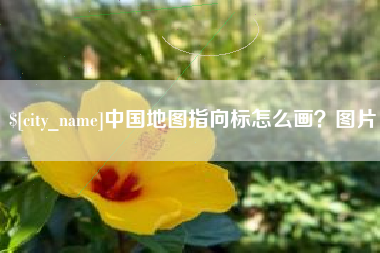 沈丘中国地图指向标怎么画？图片