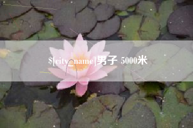 沈丘男子 5000米