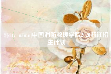 沈丘中国消防救援学院2020浙江招生计划