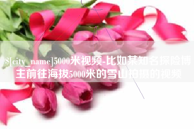 沈丘5000米视频-比如某知名探险博主前往海拔5000米的雪山拍摄的视频