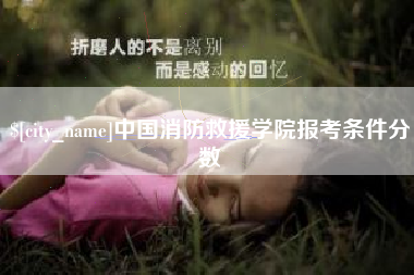 沈丘中国消防救援学院报考条件分数