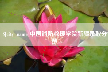 沈丘中国消防救援学院新疆录取分数