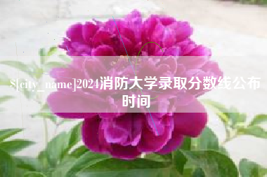 沈丘2024消防大学录取分数线公布时间