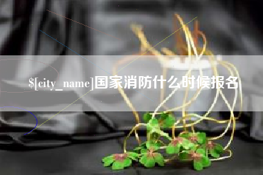 沈丘国家消防什么时候报名