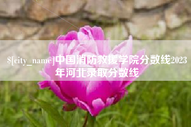 沈丘中国消防救援学院分数线2023年河北录取分数线