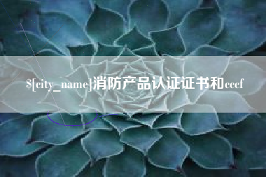 沈丘消防产品认证证书和cccf