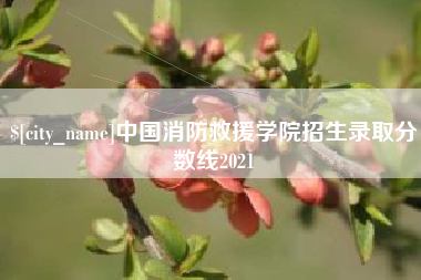 沈丘中国消防救援学院招生录取分数线2021