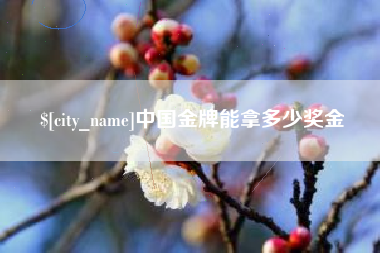 沈丘中国金牌能拿多少奖金