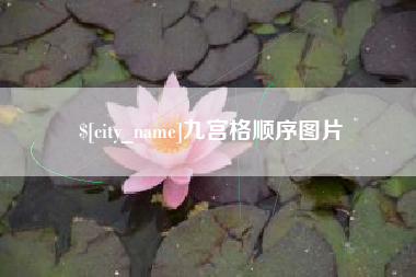 沈丘九宫格顺序图片