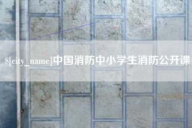 沈丘中国消防中小学生消防公开课