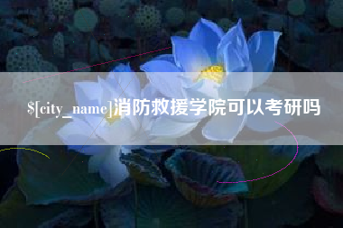 沈丘消防救援学院可以考研吗