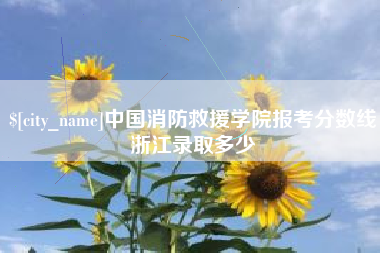 沈丘中国消防救援学院报考分数线浙江录取多少