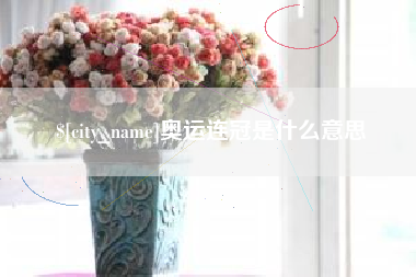沈丘奥运连冠是什么意思