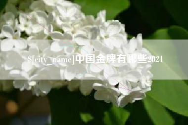 沈丘中国金牌有哪些2021