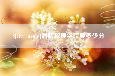 沈丘消防救援学院要多少分