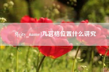 沈丘九宫格位置什么讲究